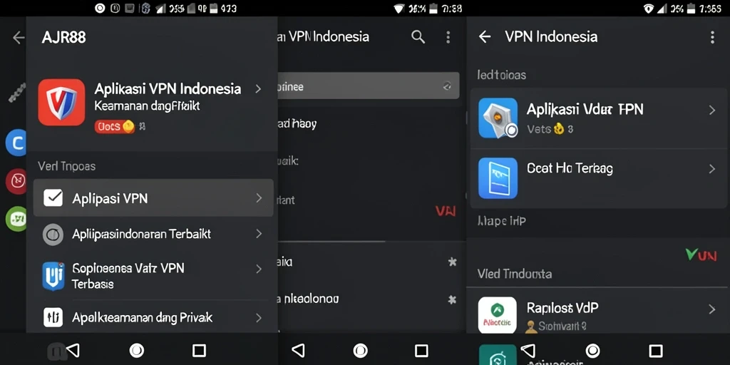 Antarmuka AJR88 yang mudah digunakan untuk VPN Indonesia.