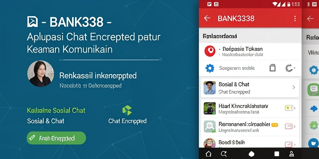 Tampilan antarmuka BANK338 dengan fitur Chat Encrypted yang canggih.