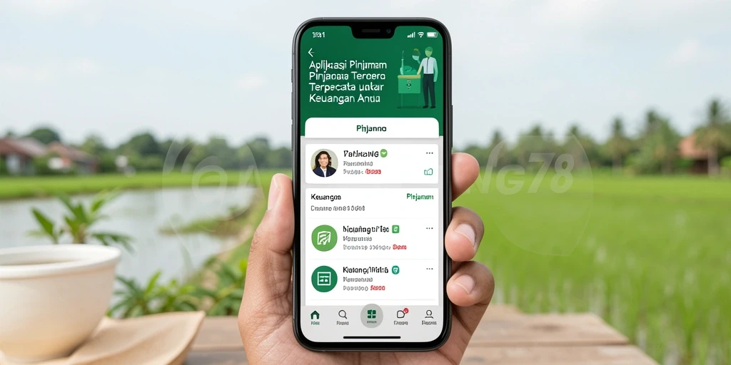 Antarmuka aplikasi LADANG78 yang intuitif dan ramah pengguna.