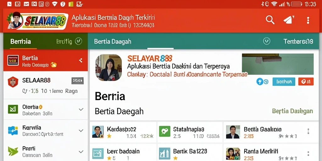 Tampilan antarmuka aplikasi SELAYAR88 yang menawan dan informatif.