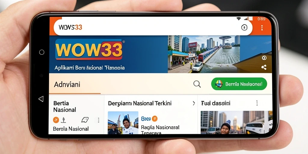 Tampilan antarmuka WOW33 yang modern dan informatif.